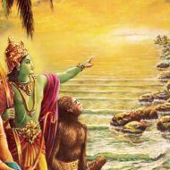 indian-demigod-rama-with-laxman-building-a-path-to-Lanka