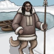 Mythlok - Adlet drawing adlet-the-inuit-werewolf