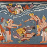 Indrajit-attacking-Rama-and-Lakshmana