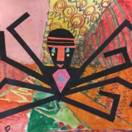 Jamaican painting of the Akan and Ashanti trickster god Anansi