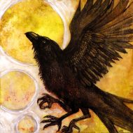 Sanzuwu: Three-Legged Crow with golden beak and talons