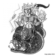 Mythlok - Bathala ancient depiction Traditional Filipino artwork of Bathala