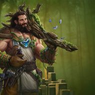 Modern representation of the Irish god Dagda