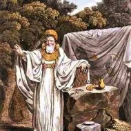 Historical representation of the Irish god Dagda
