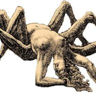 Modern depiction of The Spider grandmother of Hopi tribe Kokyangwuti