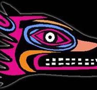 Modern art of Navajo trickster figure Mi'i