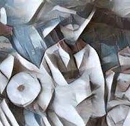 Modern drawing of Cherokee spirit Nunnehi