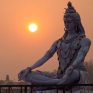 Statue of Indian god of destruction Shiva