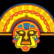 Artwork of the Incan Sun God Inti
