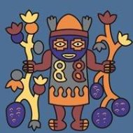 Mythlok - Axomamma ancient drawing Traditional depiction of the Inca goddess Axomama