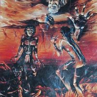 Modern painting of Native Australian creator god Baiame