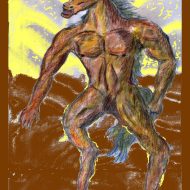 Artwork capturing the mystical allure of the Tikbalang