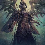 Depiction of Ereshkigal, the powerful Goddess of the Underworld