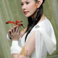 Orang Bunian in traditional Asian clothing