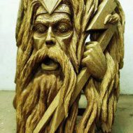 Wooden carving