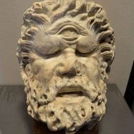 Mythlok - Cyclops head Close-up of the fearsome Cyclops from the ancient tale