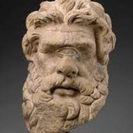 Mythlok - Cyclops head 2 one-eyed monster, Cyclops