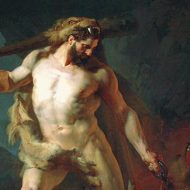 726 Johann Koler - Hercules Removes Cerberus from the Gates of Hell, 1855 Removal of Cerebrus