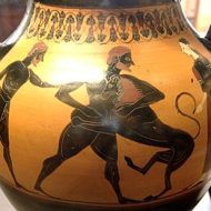 Mythlok - Heracles pottery lion Pottery Art