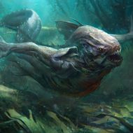 Detailed depiction of Berberoka's sharp teeth and claws