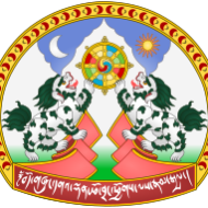 Snow Lion on Snowy Landscape