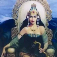 Mythlok - Dewi Lanjar on throne