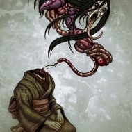 Penanggalan hovering with her detached head