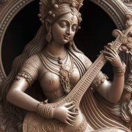 Mythlok - Saraswati carving Mythlok - Saraswati carving