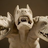 Dangerous dog with three heads