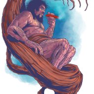 Mythlok - Kapre modern Modern drawing of the Philippine giant Kapre