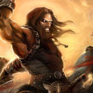 Iranian warrior and dragon slayer Garshasp in a video game