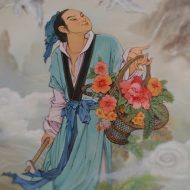 Painting of the Chinese immortal Lan Caihe