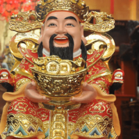 Figurine of Caishen the Chinese god of Wealth