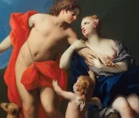 Painting of the Greek mortal Adonis