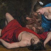 Painting of the Greek mortal Adonis