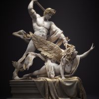 Perseus the Slayer of Monsters with Medusa