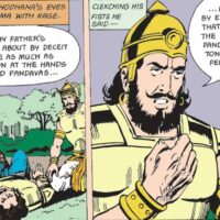 Comic strip featuring Indian warrior Ashwatthama