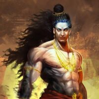 Modern drawing of Indian warrior Ashwatthama