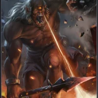 Modern depiction of The Irish one eyed giant Balor