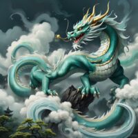 The Chinese Dragon of the East, Qinglong among the clouds
