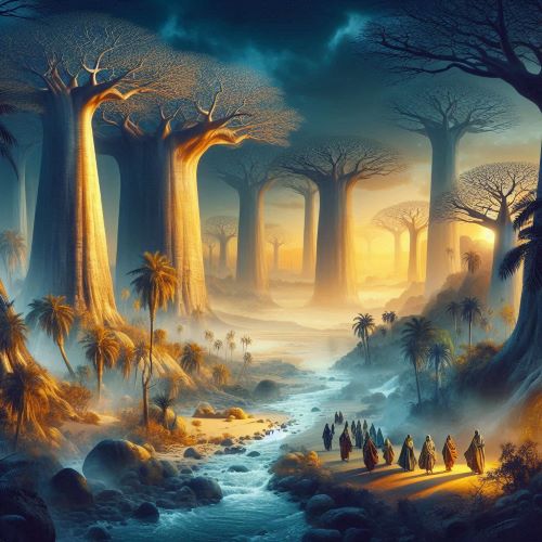 Imagery representing Akan, Ashanti & Ga-Adangbe Mythology