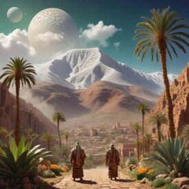 Berber_ Landscape imagery representing Berber Mythology