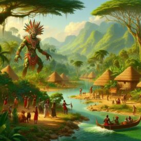 Cultural iconography representing Central African Mythology