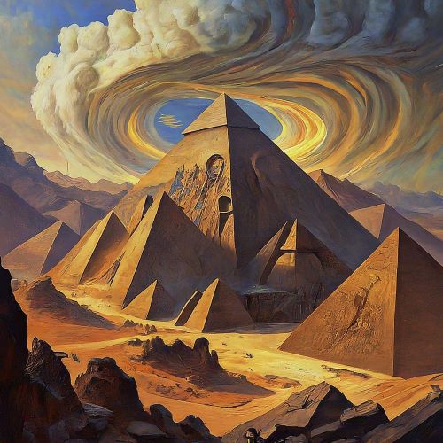 Cultural imagery representing Egyptian mythology