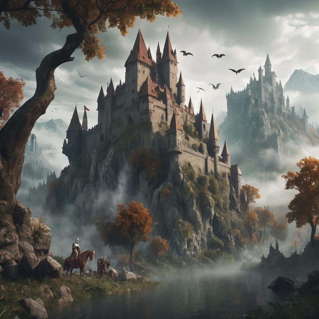 Iconic imagery representing European mythology