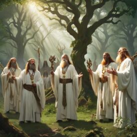 Gaulish_ Tribal imagery representing Gaulish Mythology