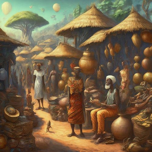 Hausa Mythology Imagery representing Hausa mythology