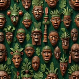 Igbo_ Mask imagery representing Igbo mythology