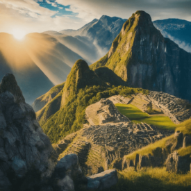 Inca_ Ruins representing Inca mythology