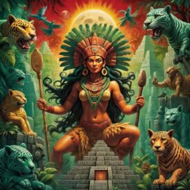 Symbols representing Mayan Mythology